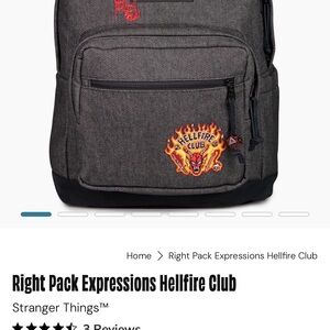 SOLD-Hellfire Club Backpack - Gray